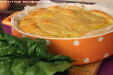 Torta rustica lievitata con ripieno di ricotta e spinaci freschi - Auguri mamma!