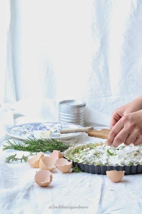 Torta rustica asparagi e feta