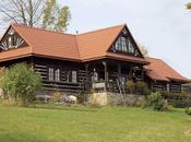 Stile rustico bella villa nella campagna polacca