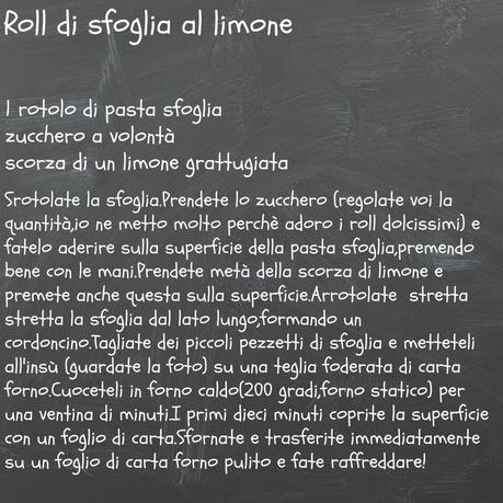 Roll di sfoglia al limone  e sono una mamma rock..forse