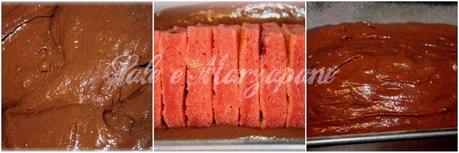 PLUM CAKE AL CACAO CON CUORE ROSSO