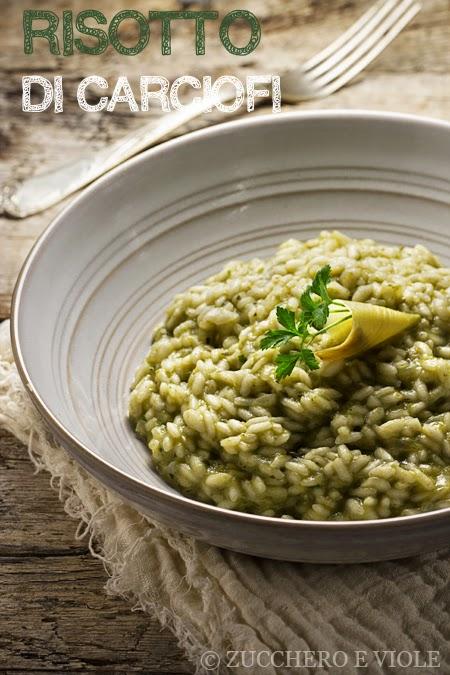 Risotto con foglie di carciofo