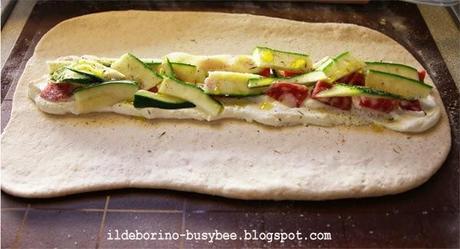 Con la Sorpresa - Treccia di Pane Ripiena or Stuffed Breaded Bread