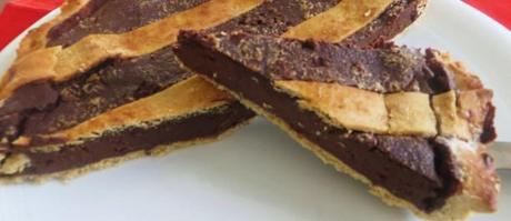 crostata di cioccolato alla liquirizia