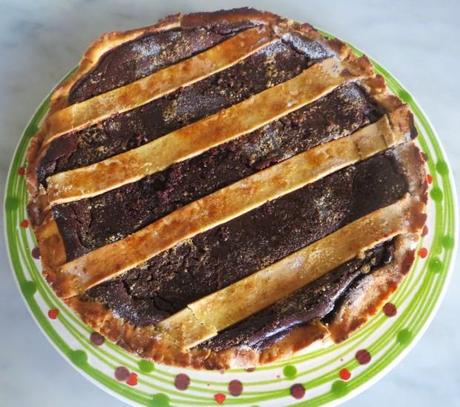 crostata di cioccolato alla liquirizia