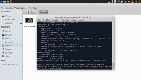 Come tagliare video mp4 su Linux con Avconv