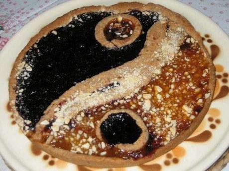 Crostata vegana Yin e Yang