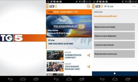 SCARICARE APPLICAZIONE TG5