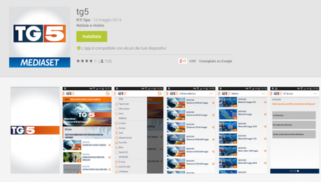 tg5 App Android su Google Play 600x341 Il TG5 sbarca su Google Play Store applicazioni  play store google play store 