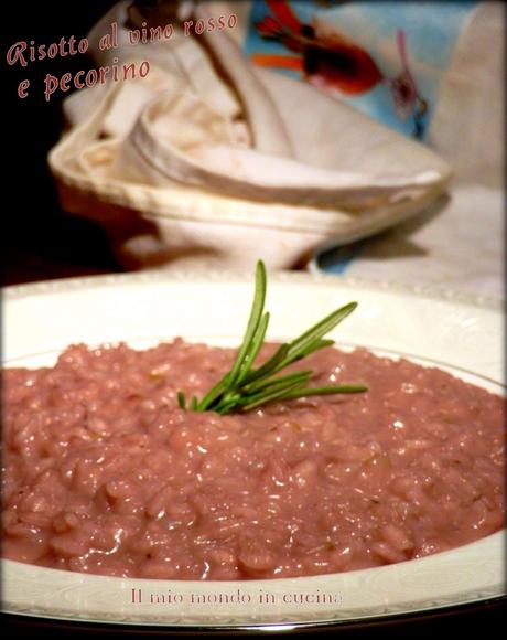 RISOTTO al vino rosso con PECORINO