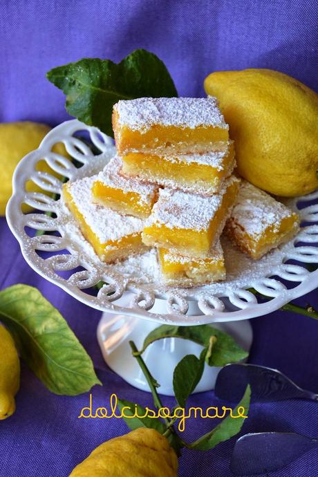 Barrette al limone, lemon bars, carrè au citron...