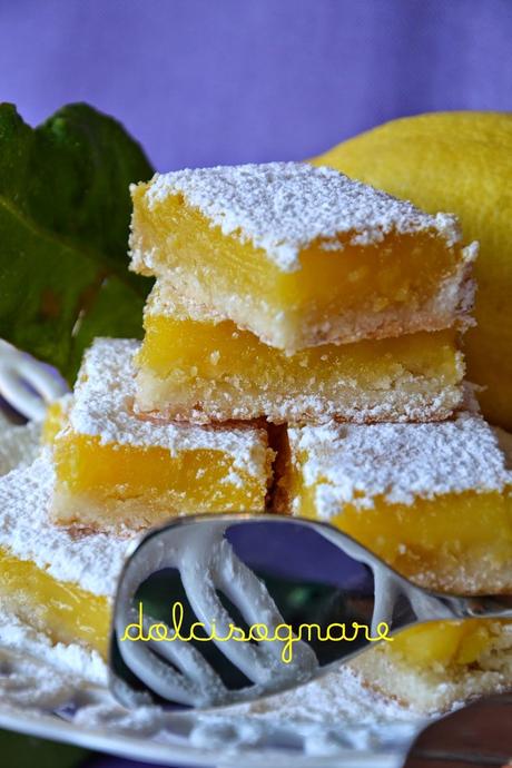 Barrette al limone, lemon bars, carrè au citron...