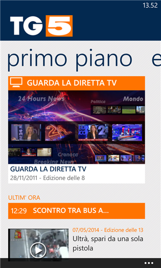  TG5   lapplicazione ufficiale è disponibile per Android, iOS e WP8