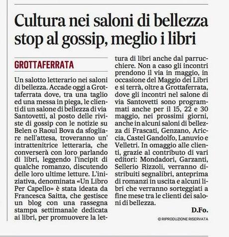 Comunicato stampa: iniziativa libro capello