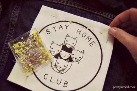 Come rinnovare un vecchio Jean Jacket + Stay Home Club Patch