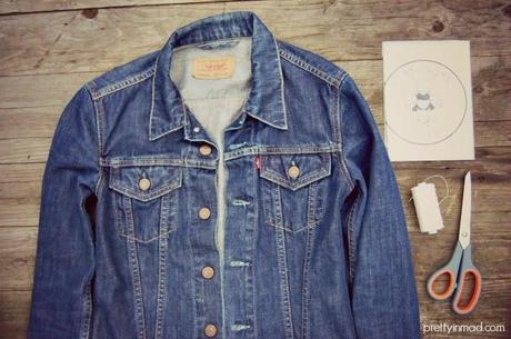 Come rinnovare un vecchio Jean Jacket + Stay Home Club Patch