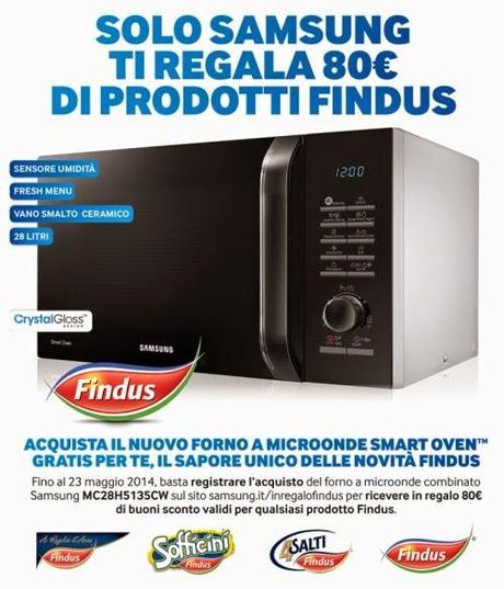 Promozione forno a microonde Samsung: in regalo buono sconto di 80 euro