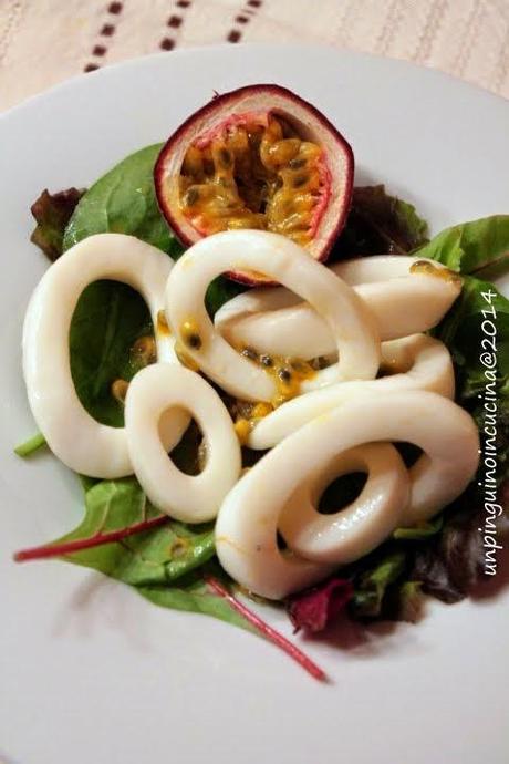 Insalata di seppie al passion fruit