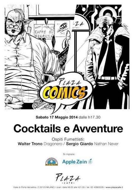 Dragonero e Nathan Never ospiti del Plaza Comics CafÃ¨ Walter Trono Sergio Giardo 