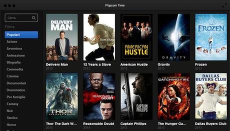 popcorn time insert Popcorn Time disponibile per Android applicazioni  streaming news applicazioni 