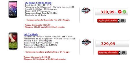 xIRUapa MEDIAWORLD   Super prezzo per LG G2 e NEXUS 5 !
