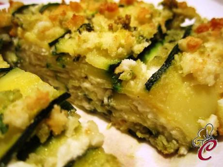 Lasagna di zucchine con feta e mandorle al basilico: sapori primaverili che ripagano la lunga attesa