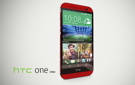 HTC One (M8) si mostra anche nella colorazione rossa