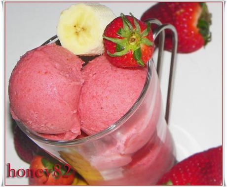 GELATO FRAGOLA E BANANA