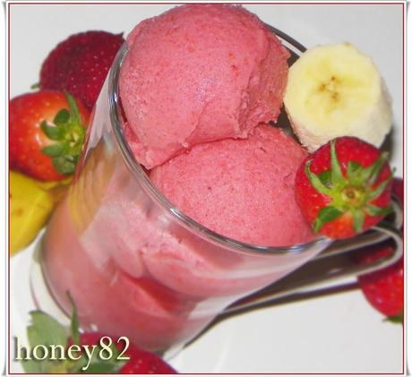 GELATO FRAGOLA E BANANA