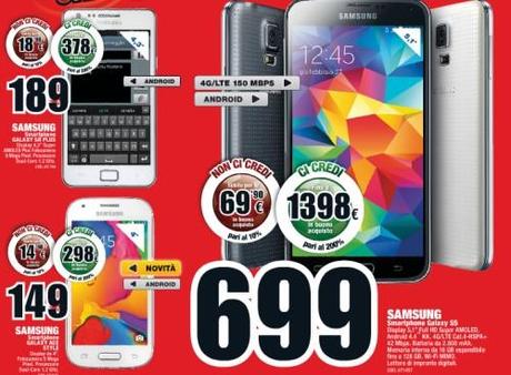 200% di sconto samsung galaxy s5 mediaworld