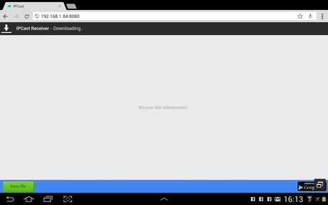 IPCast: trasferimento files via WiFi e streaming multimediale.