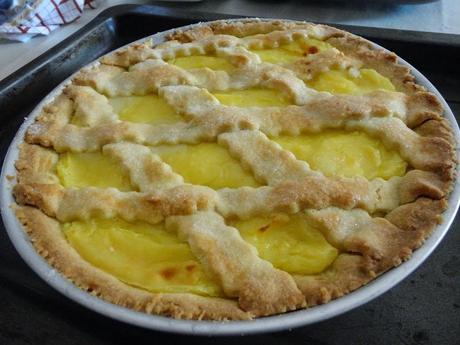 Crostata con crema di limoni