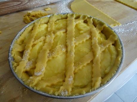 Crostata con crema di limoni