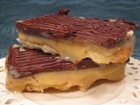 Quadrotti al Caramello e cioccolato