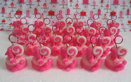 Mini-mini cake Primo compleanno Variante rosa/fucsia