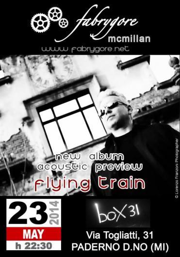 FabryGore McMillan il 23 maggio a Paderno inizia il tour  Flying Train