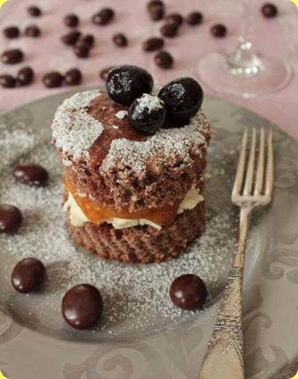 Torta monoporzione alla crema di marroni e mascarpone