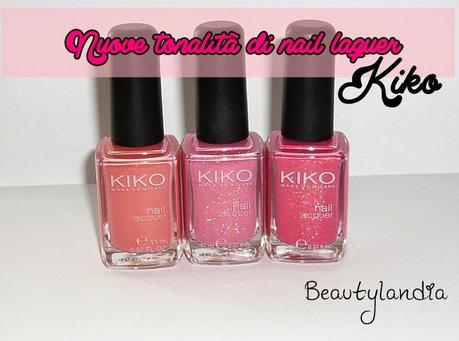 KIKO - Nuovi Nail Laquer N 485, 504, 505 (swatch e review) -