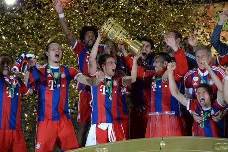 La festa del Bayern (foto: EPA)