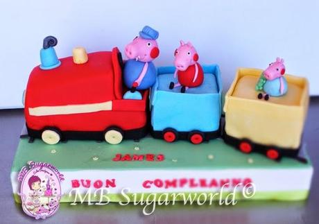 torta trenino Peppa Pig