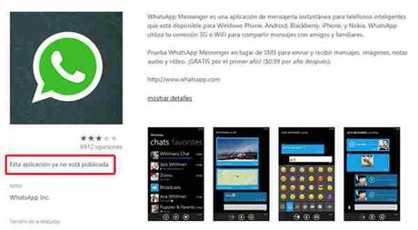 WhatsApp Nokia Lumia scompare dallo store di Windows Phone ! 