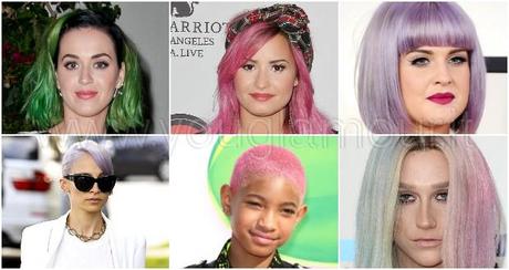Rosa, verde, blu: le tinte per capelli più cool sfoggiate dalle star!