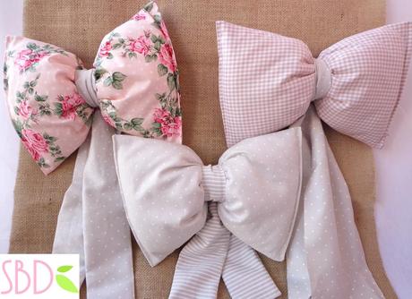 Tutorial Fiocchi per nascita in stoffa Shabby - Fabric Birth Bows