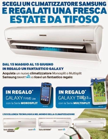 Promozione Samsung: compra un climatizzatore e Samsung ti regala anche il tablet!