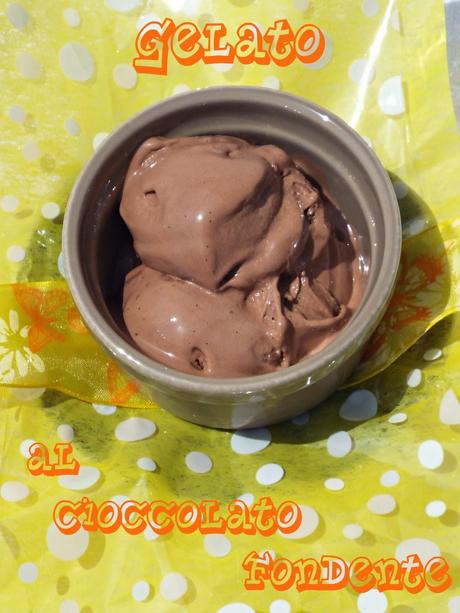 Gelato al cioccolato fondente