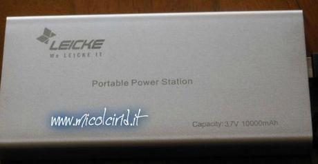 LEICKE Carica batteria portatile Power Station 10.000mAh