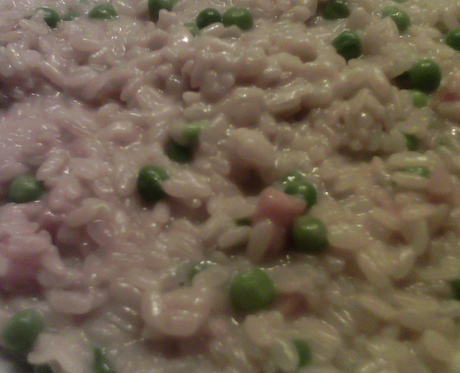 Bimby, Risotto Cremoso Piselli e Prosciutto Crudo