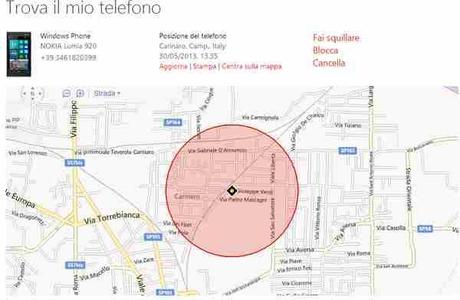 Nokia Lumia Trovare il telefono rubato o perso sulla mappa di Google