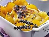 Albicocche gratinate alla lavanda.