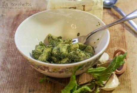 Gnocchi di ricotta alle Ortiche con Pesto di Ortica e Mandorle